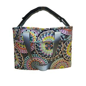 Vera Bradley Multicolor Sunny Medallion Pattern Open Top Handles Tote Bag